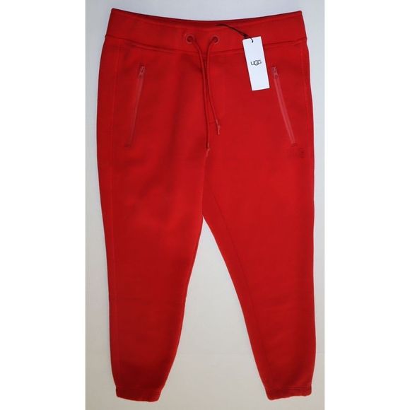 UGG 1126372 Men's Sz Medium Samba Red Ricky Cotton Blend Jogger Pants $98 - Picture 1 of 9